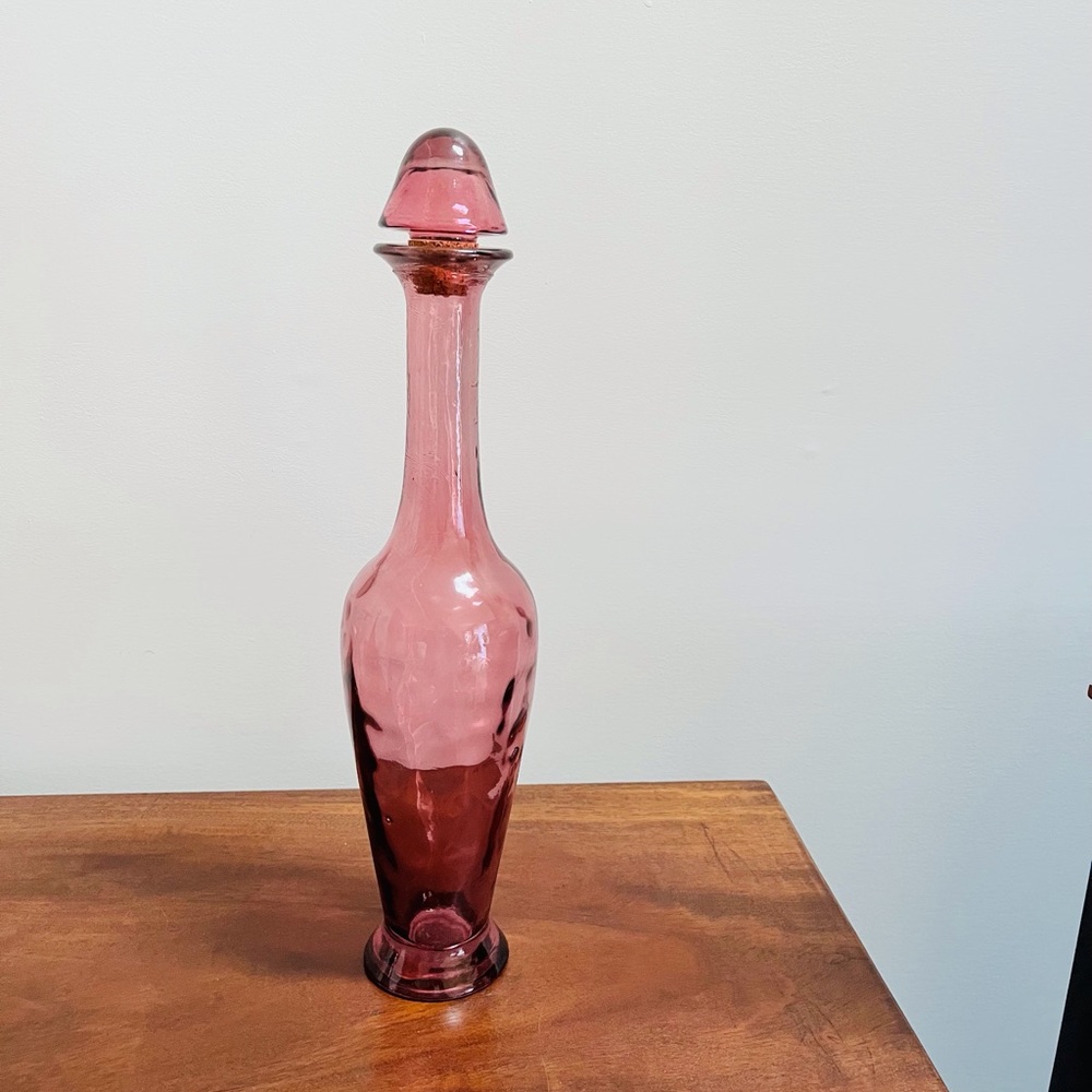 Rare Find “Genie Bottle” Vintage Recycled Glass